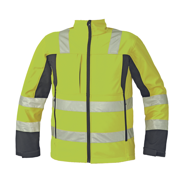 MALTON softshell. bunda HV žlutá XL