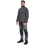 KNOXFIELD fleece bunda antracit/červ XS