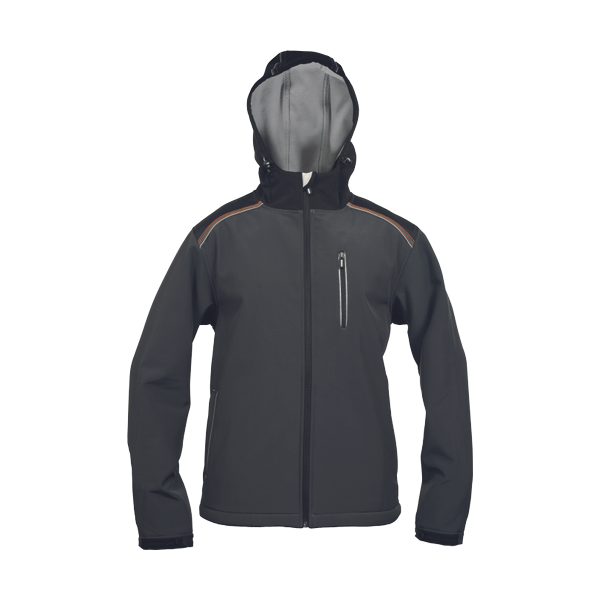 KNOXFIELD softshell bunda antr/žlutá XS