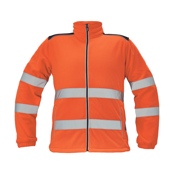 KNOXFIELD HV fleece bunda oranžová 3XL
