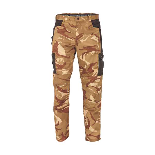 CRAMBE kalhoty šedá kamufláž L