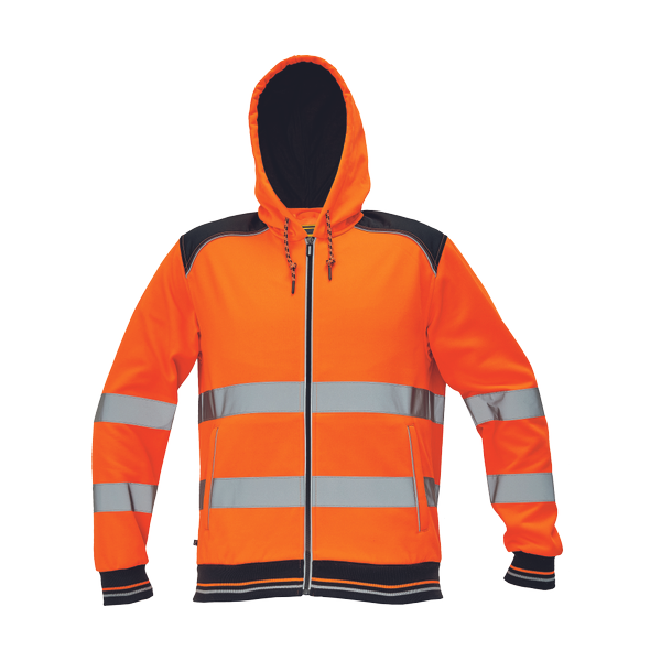 KNOXFIELD HV mikina s kapucí oranžová XL