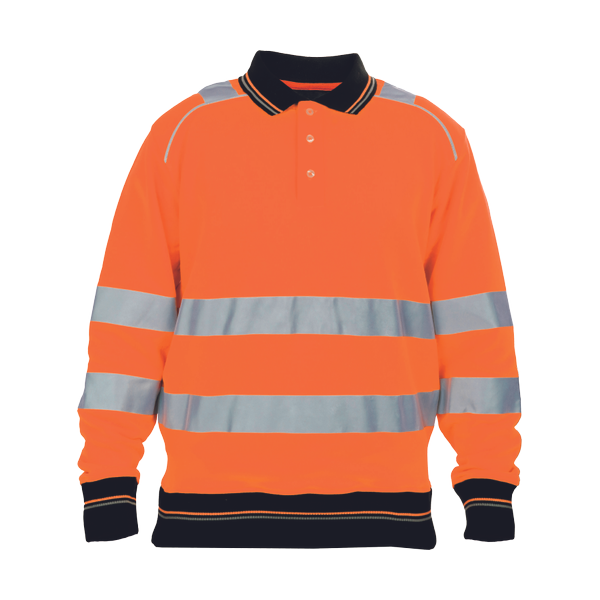 KNOXFIELD HV polo mikina oranžová S