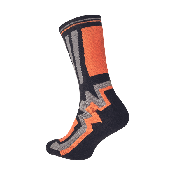 KNOXFIELD LONG ponožky černá/oranž 43/44