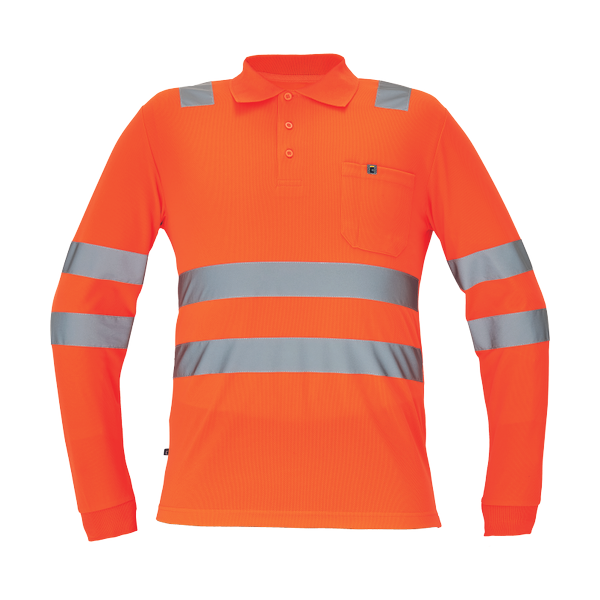 LUGO HV polokošile dl.rukáv oranžová XL