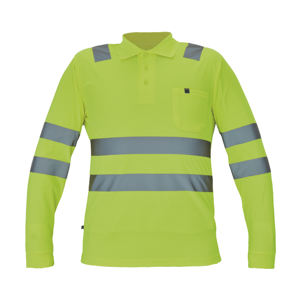LUGO HV polokošile dl.rukáv žlutá 5XL