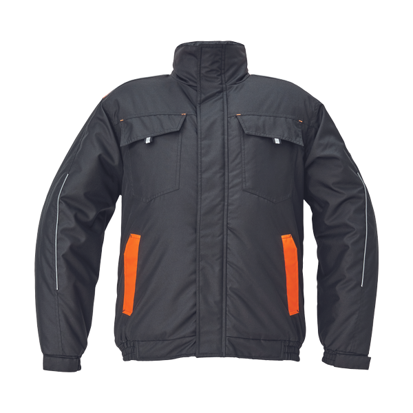 MAX VIVO pilot bunda černá/oranžová 4XL