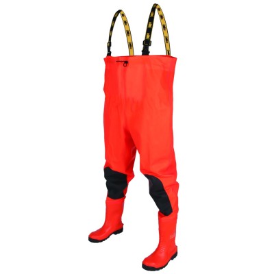 Bezpečnostní holínka ARDON®CHEST WADERS Max S5 - fluo oranžová  (na objednávku)
