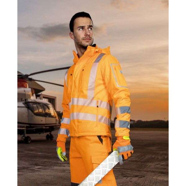 Reflexní softshellová bunda ARDON®SIGNAL oranžová