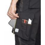 Kalhoty s laclem URBAN černo-šedé  - prodloužené (48-50) M