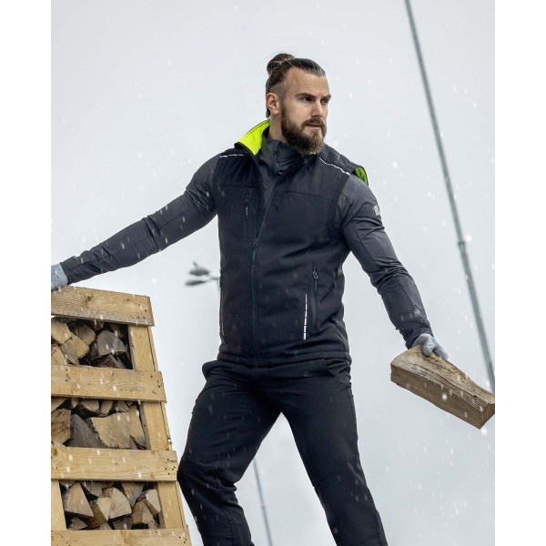 Zimní softshellová vesta ARDON®VISION černo-žlutá