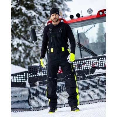 Zimní kalhoty s laclem ARDON®NEON černo-žlutá