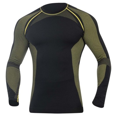 Bezešvé funkční tričko s dlouhým rukávem ARDON® AKREC černo-žlutá