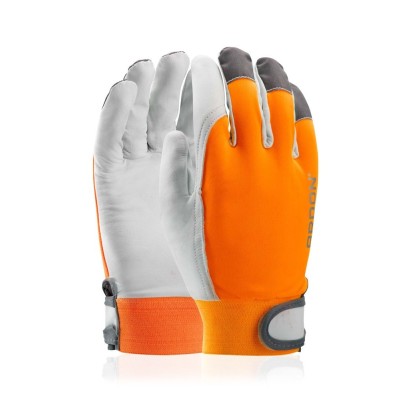 Kombinované rukavice ARDON®HOBBY REFLEX - s prodejní etiketou - hi-vis oranžová
