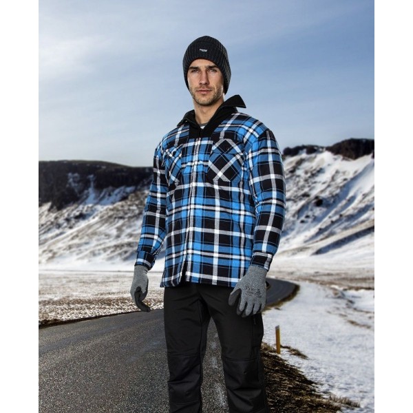 Zimní flanelová košile ARDON®JONAH modrá 2XL