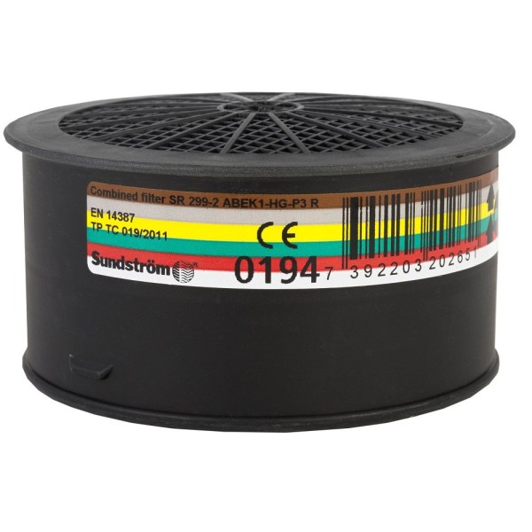 SUNDSTRÖM® SR 299-2 ABEK1HgP3 -pro Polomasky a Celoobličejové masky H02-6512