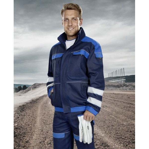 Blůza ARDON®COOL TREND s reflex. pruhy tmavě modrá-světle modrá 2XL