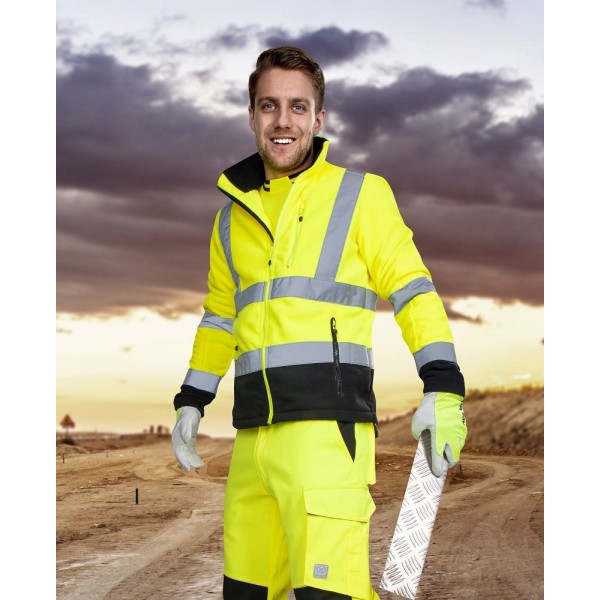 Reflexní mikina fleece ARDON®SIGNAL žlutá 2XL
