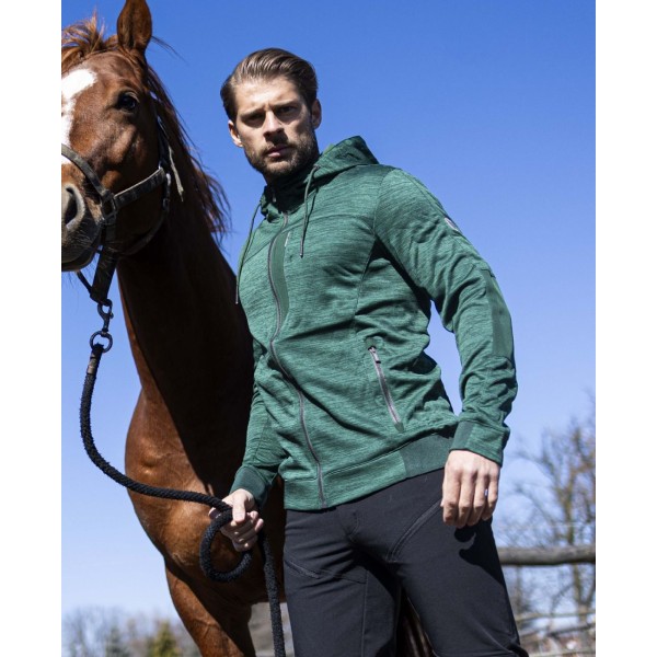 Mikina ARDON®3DBreathe zelená melange 2XL