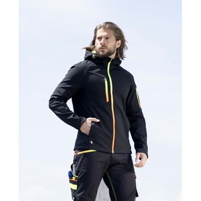 Softshellová bunda ARDON®CREATRON® černá neon