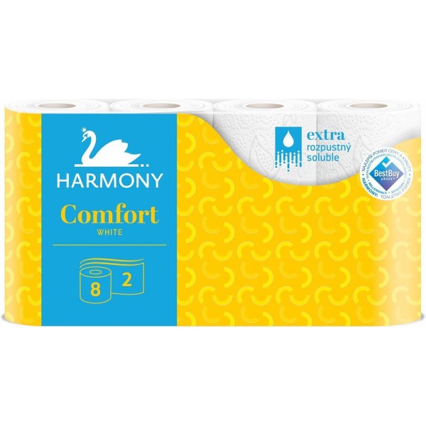 Toaletní papír HARMONY COMFORT 2-vrstvý (8 x 20,5 m)