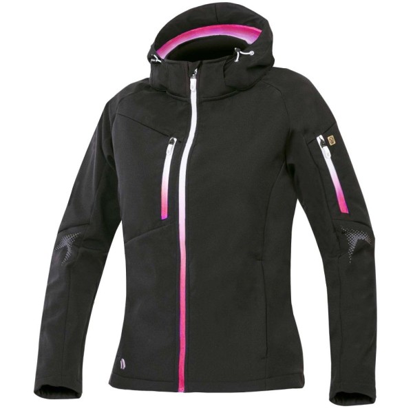 Dámská softshellová bunda ARDON®CREATRON® černo-růžová 5XL