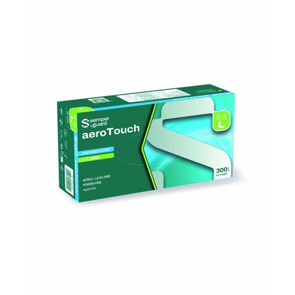 Jednorázové rukavice SEMPERGUARD® aeroTOUCH - nepudrované - modré 10