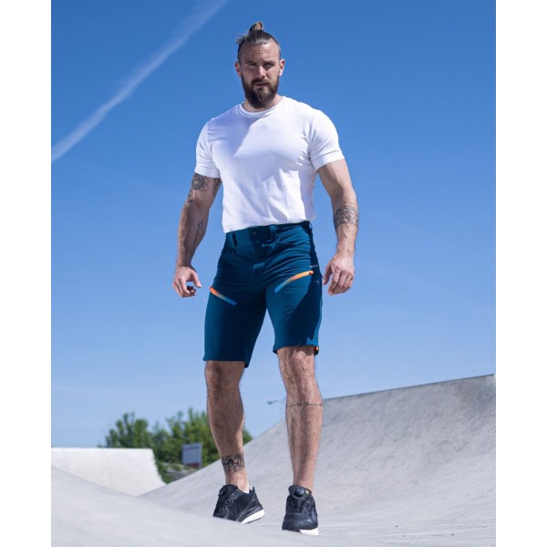 Softshellové kraťasy ARDON®CREATRON® modrá neon 58