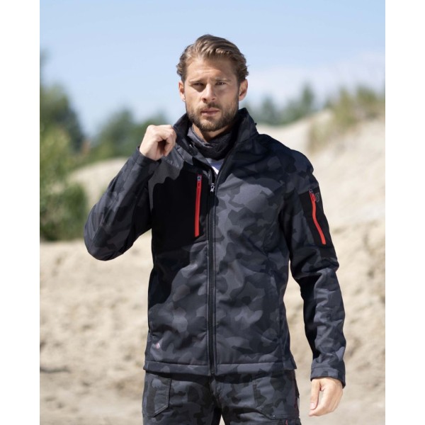 Softshellová bunda ARDON®CREATRON®CAMO černá 4XL