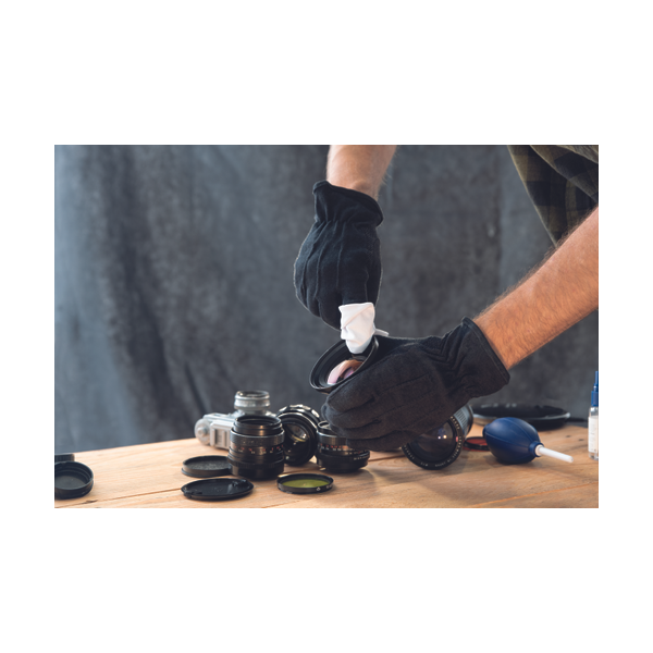 BUSTARD BLACK gloves with PVC dots - 6