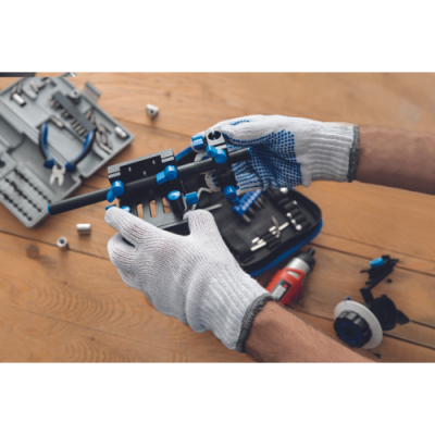 PLOVER gloves TC with PVC dots