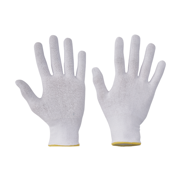 BUSTARD Evo gloves cotton+PVC white 7