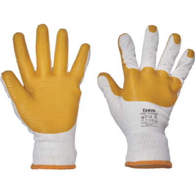 YELLOWHAMMER gloves coated with latex