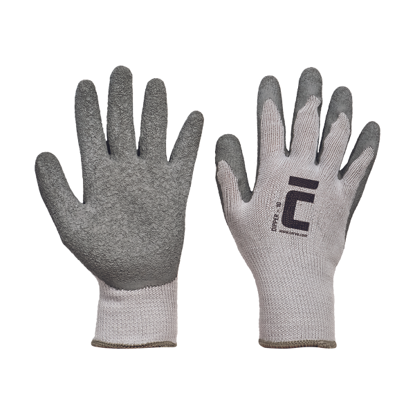 DIPPER gloves dipped in grey latex - 10