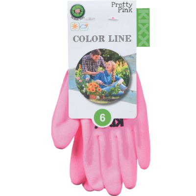 PRETTY PINK gloves PU palm