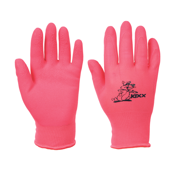 LOLLIPOP gloves nylon latex palm pink 5