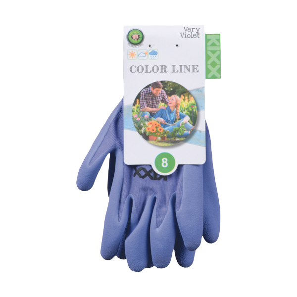 VERY VIOLET gloves nylon latex violet 8