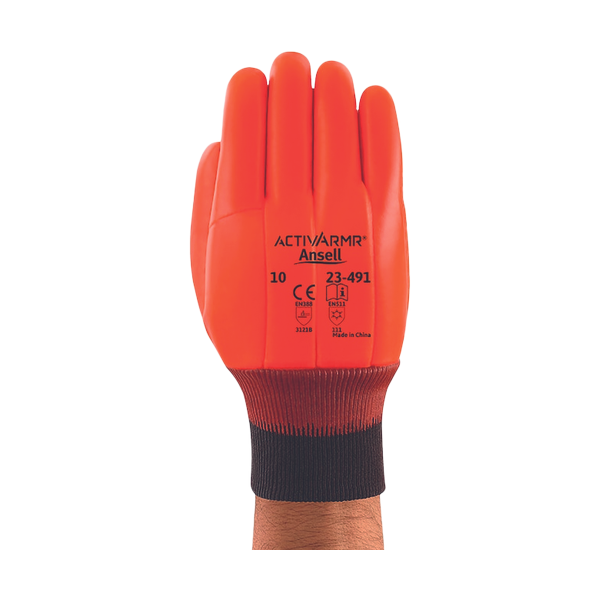 Ansell 23-491/100 Winter Hi-Viz gloves