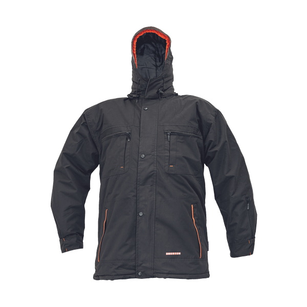 EMERTON winter jacket black/orange M