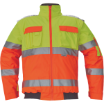 CLOVELLY pilot jacket HV orange/navy S