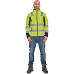 MALTON softshell jacket HV orange XXXL