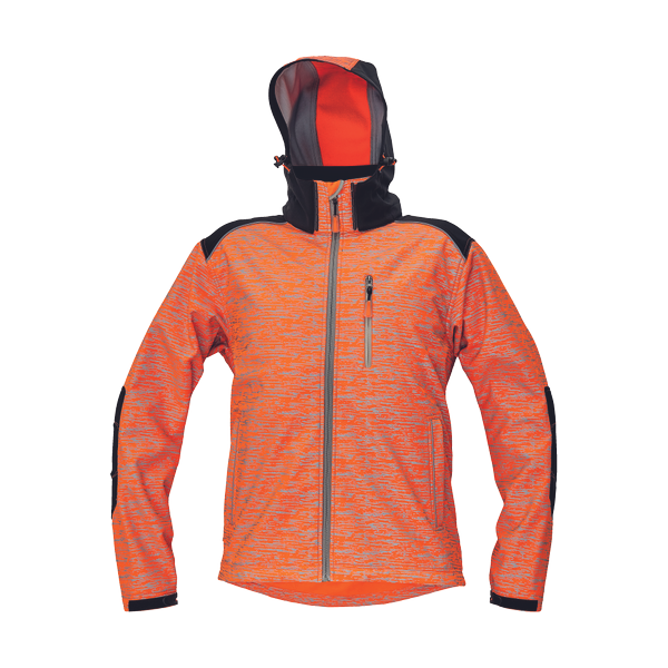 KNOXFIELD printed softshell orange XL