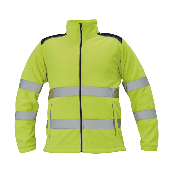 KNOXFIELD HV fleece jacket yellow S