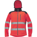 KNOXFIELD HV softshell jacket red S