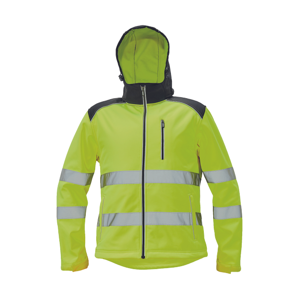 KNOXFIELD HV softshell jacket yellow 3XL