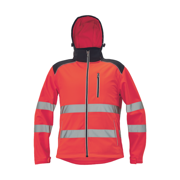 KNOXFIELD HV softshell jacket red S