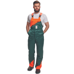 PLUTO saw cut proof bibpant green 58