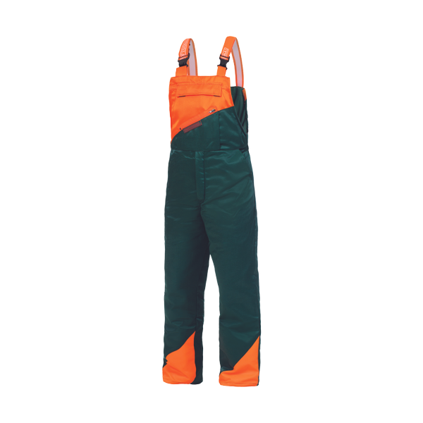 PLUTO saw cut proof bibpant green 50
