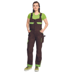 YOWIE lady bibpants brown/green 48