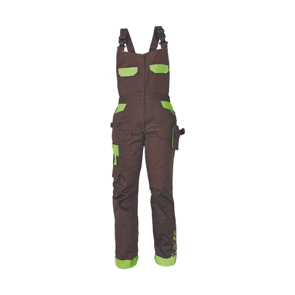 YOWIE lady bibpants brown/green 36